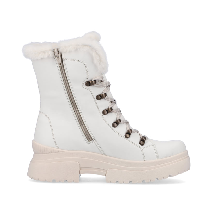Rieker Artikelnummer W0372-80 Rieker Damen Schnürstiefel frost white Online Shopping