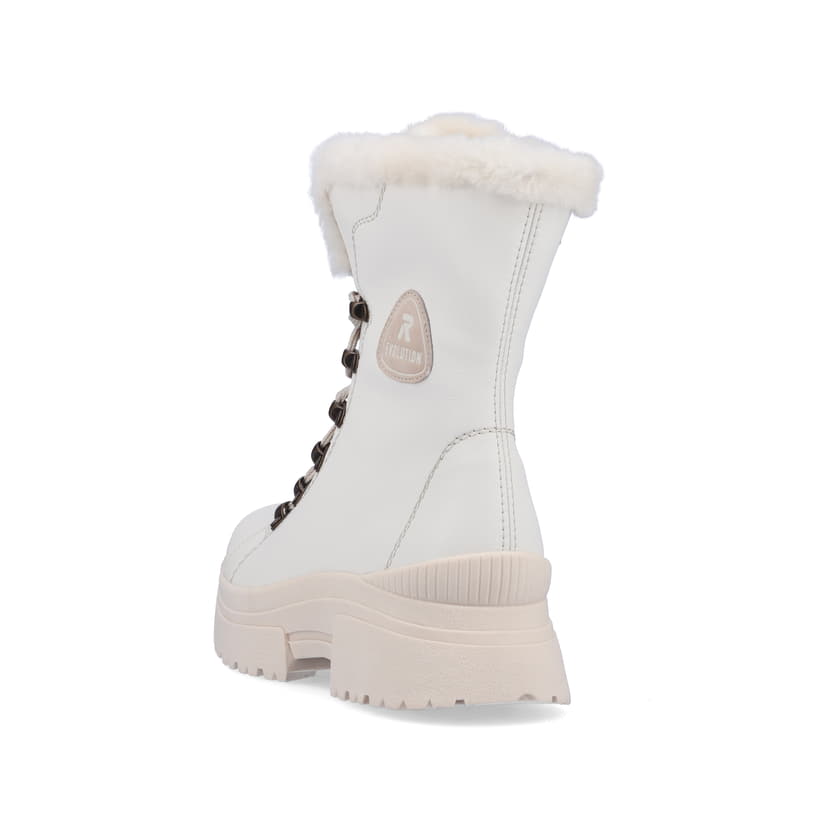 Rieker Artikelnummer W0372-80 Rieker Damen Schnürstiefel frost white Online Shopping