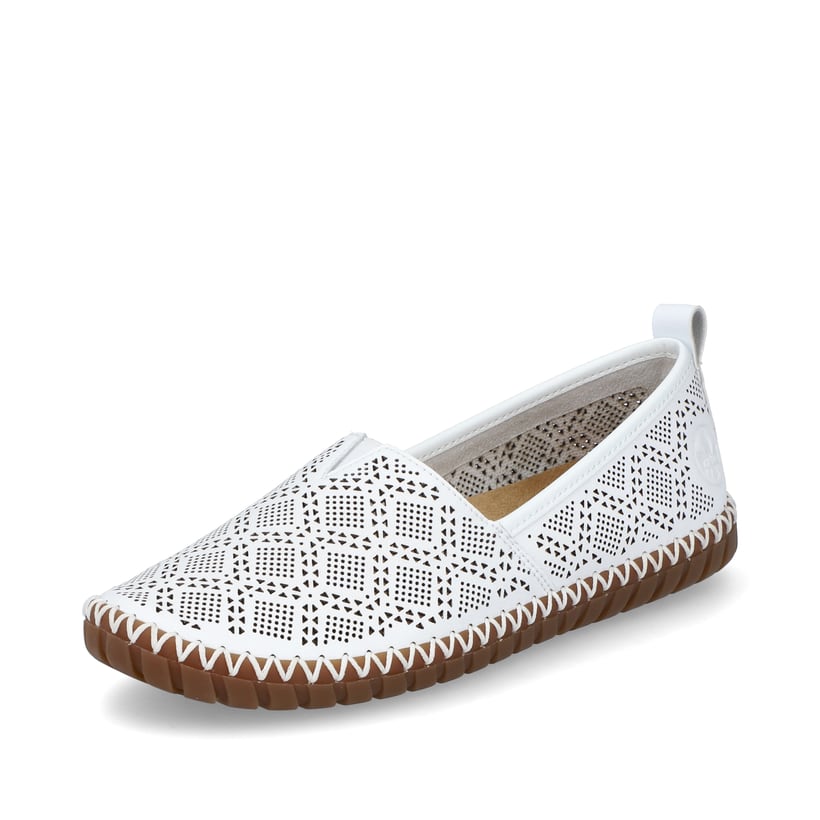 Rieker Artikelnummer M2851-80 Rieker Damen Ballerinas reinweiss Exklusivangebot