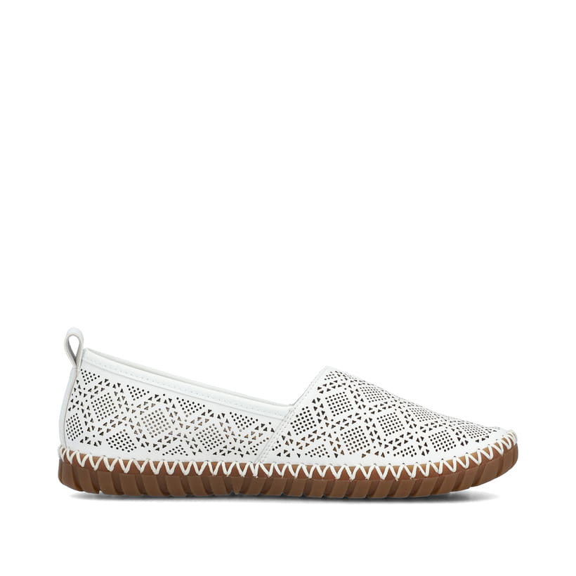 Rieker Artikelnummer M2851-80 Rieker Damen Ballerinas reinweiss Exklusivangebot