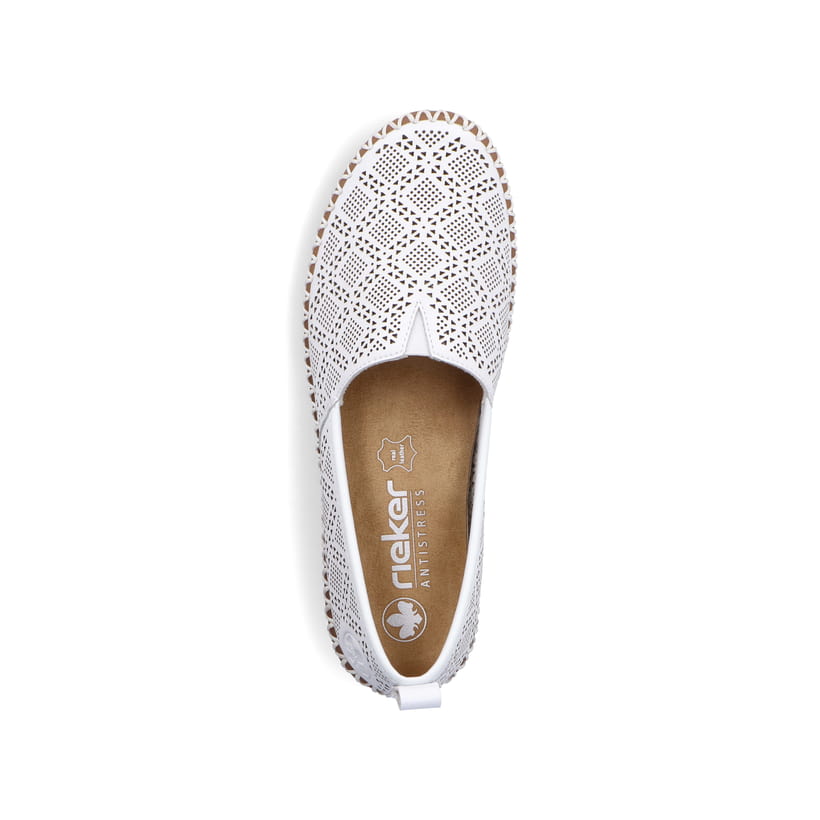 Rieker Artikelnummer M2851-80 Rieker Damen Ballerinas reinweiss Exklusivangebot