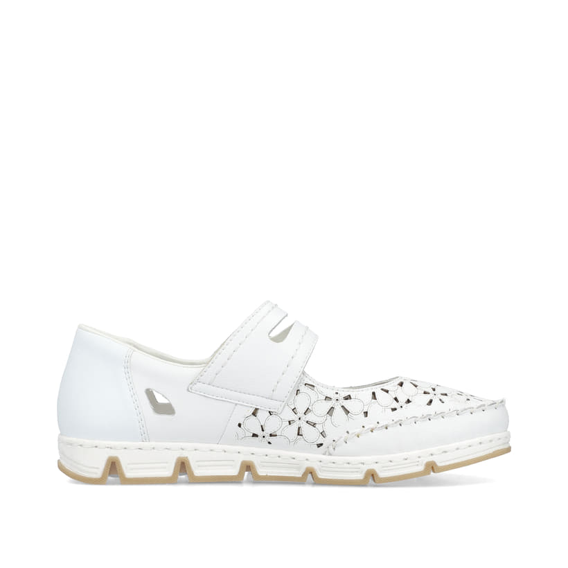 Rieker Artikelnummer 49977-80 Rieker Damen Ballerinas reinweiss Preisnachlass