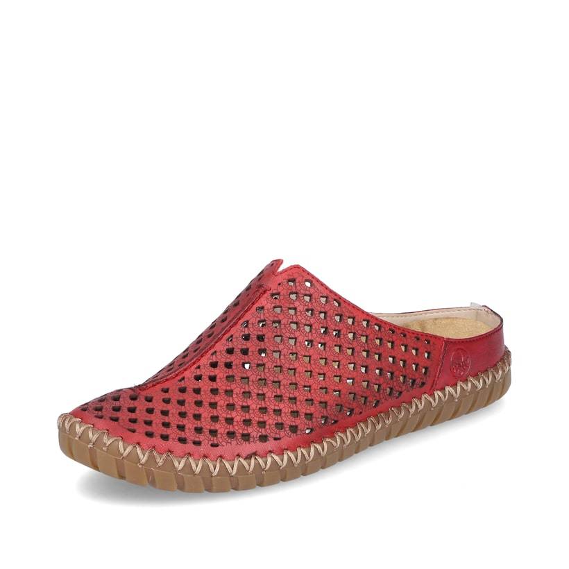 Rieker Artikelnummer M2885-35 Rieker Damen Clogs dunkelrot Saisonschlussverkauf