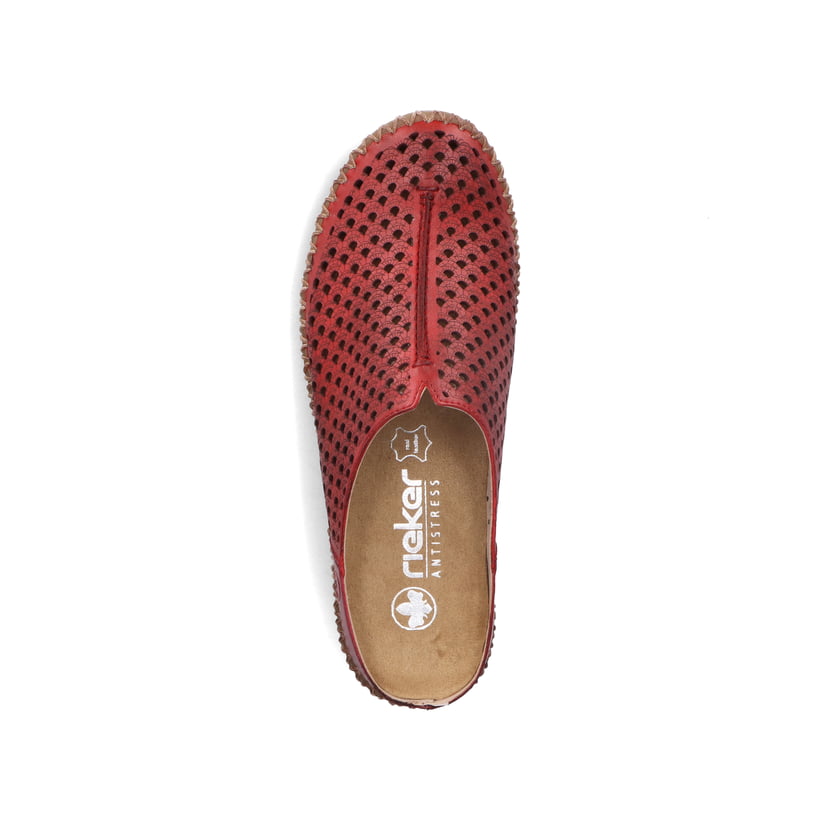 Rieker Artikelnummer M2885-35 Rieker Damen Clogs dunkelrot Saisonschlussverkauf