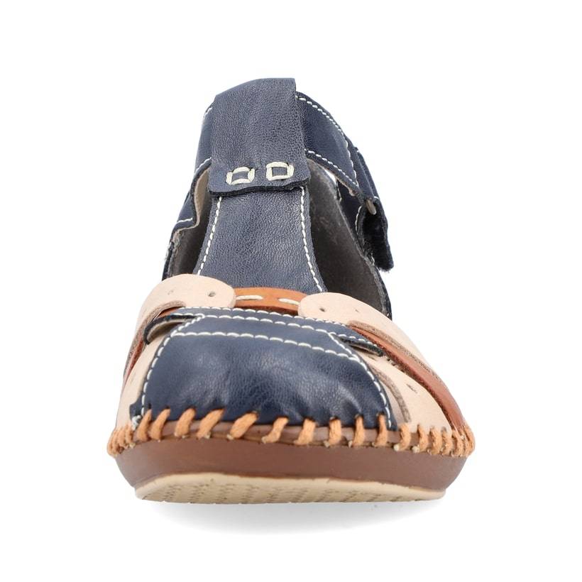 Rieker Artikelnummer M1655-14 Rieker Damen Riemchensandalen marineblau-beige Black Friday