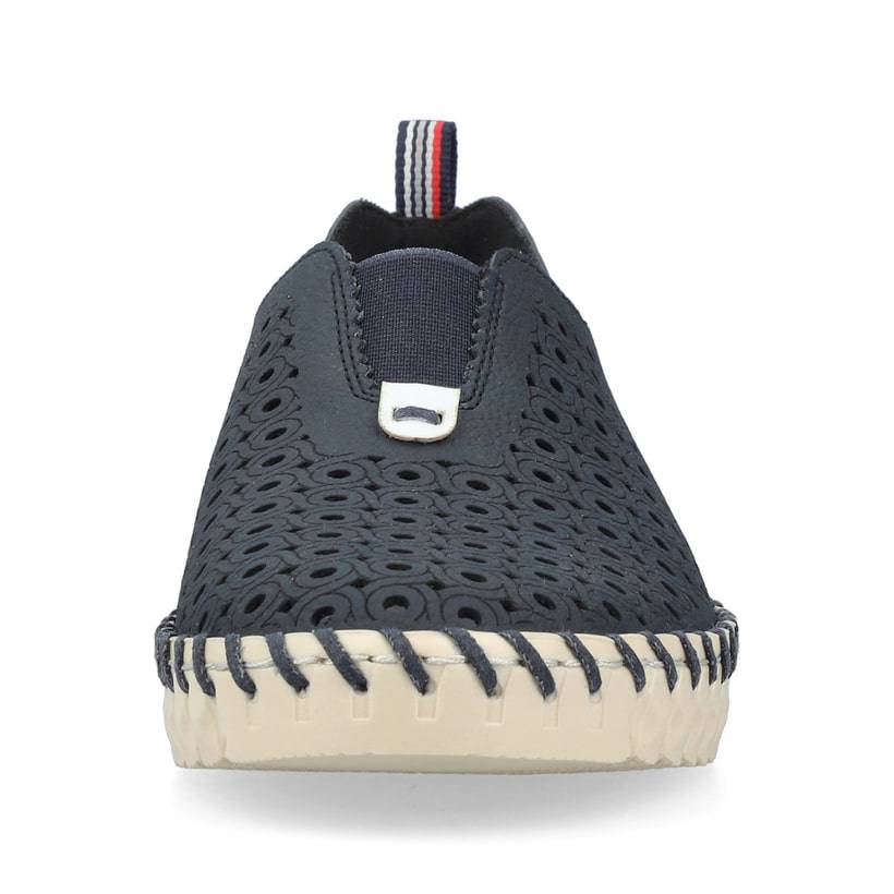 Rieker Artikelnummer N1963-14 Rieker Damen Slipper stahlblau Muttertagsangebot