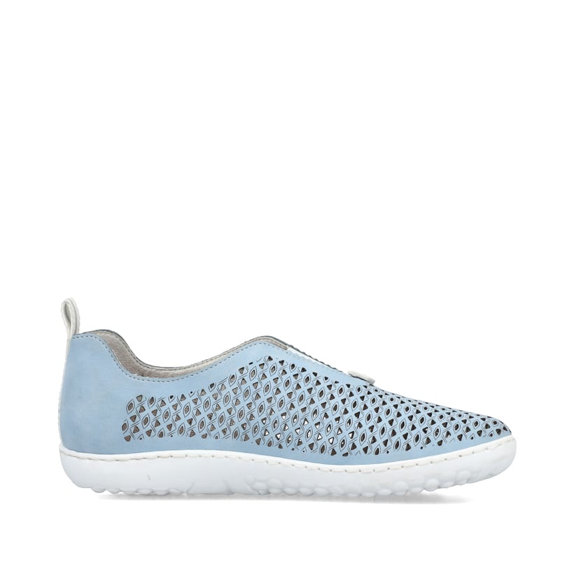 Rieker Artikelnummer 52866-10 Rieker Damen Slipper hellblau Valentinstagsangebot