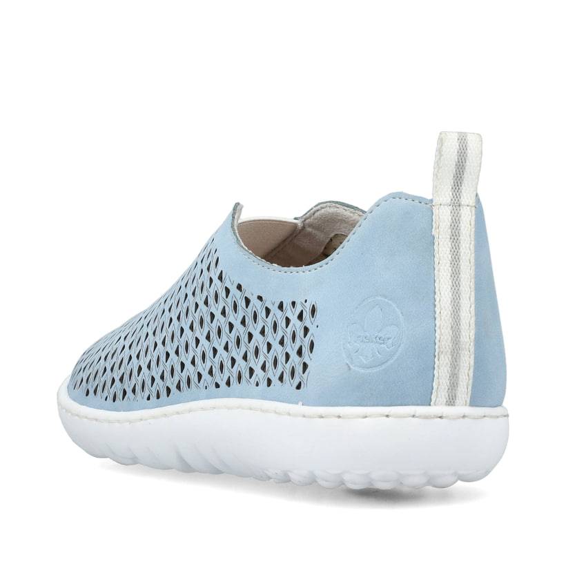 Rieker Artikelnummer 52866-10 Rieker Damen Slipper hellblau Valentinstagsangebot