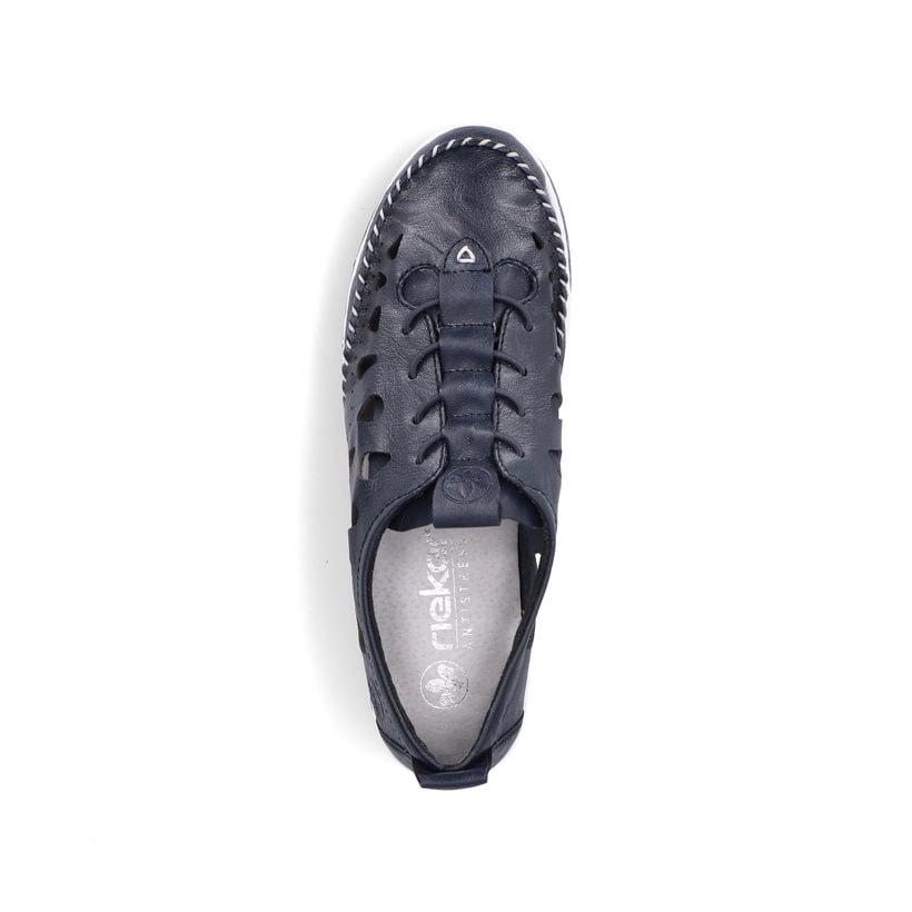 Rieker Artikelnummer 49956-14 Rieker Damen Slipper stahlblau Heißer Verkauf