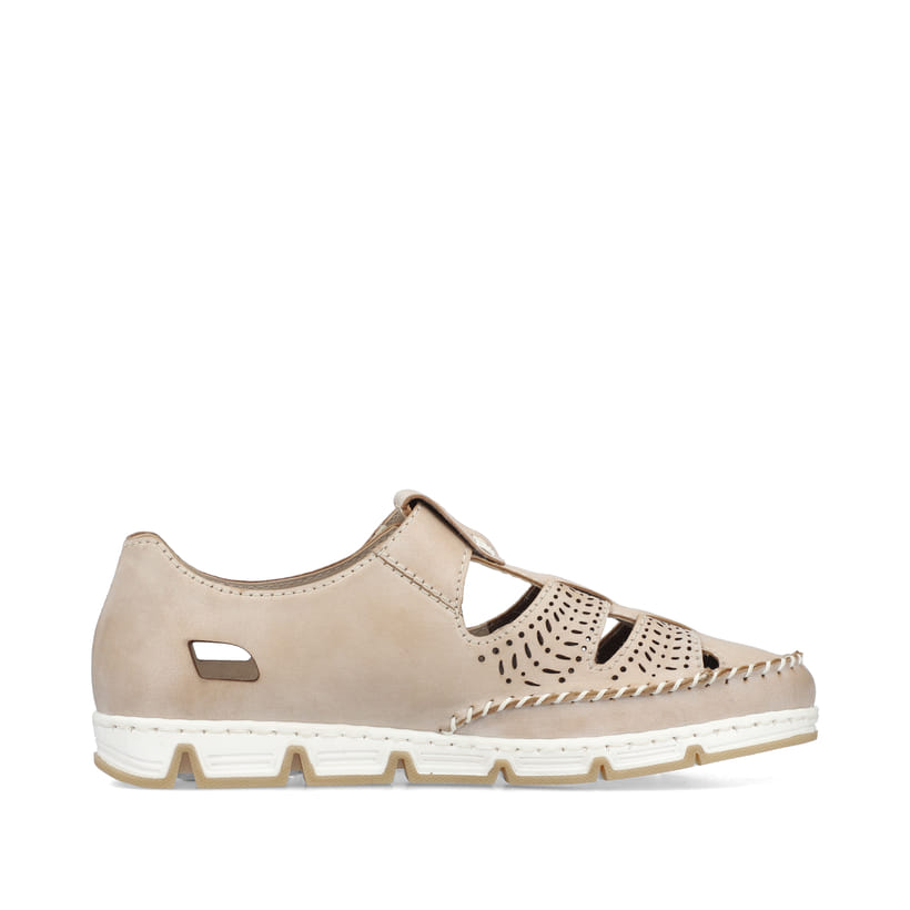 Rieker Artikelnummer 49958-61 Rieker Damen Slipper braun-beige Top Angebot