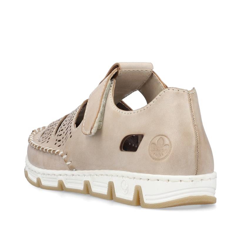 Rieker Artikelnummer 49958-61 Rieker Damen Slipper braun-beige Top Angebot