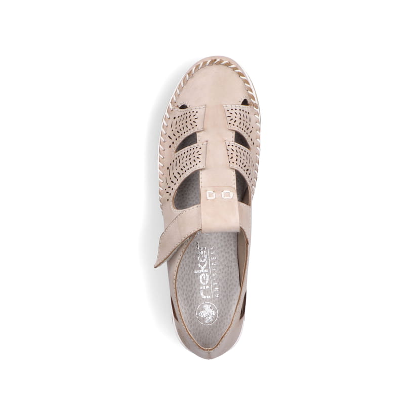Rieker Artikelnummer 49958-61 Rieker Damen Slipper braun-beige Top Angebot