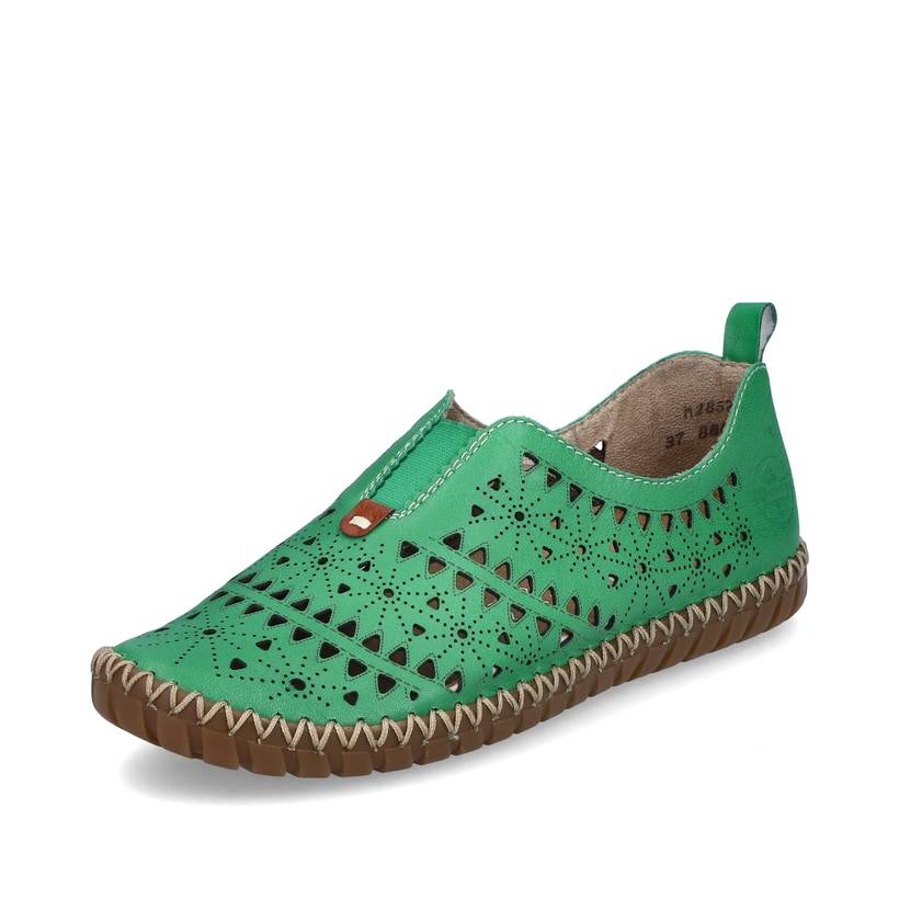 Rieker Artikelnummer M2852-52 Rieker Damen Slipper waldgrün Exklusive Angebote