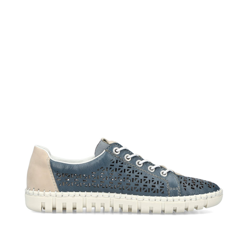 Rieker Artikelnummer M2357-12 Rieker Damen Slipper meeresblau Große Rabatte