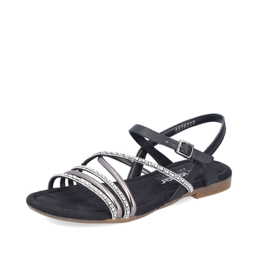 Rieker Artikelnummer 65262-00 Rieker Damen Riemchensandalen tiefschwarz Bestseller