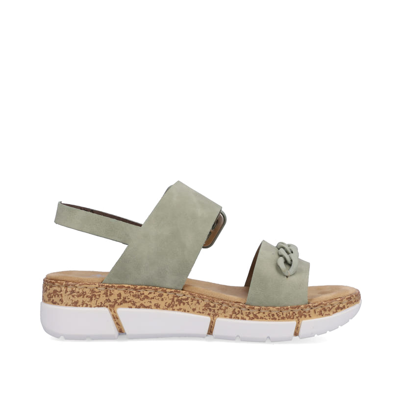 Rieker Artikelnummer V2350-52 Rieker Damen Riemchensandalen mintgrün Kauf eins, bekomm eins gratis
