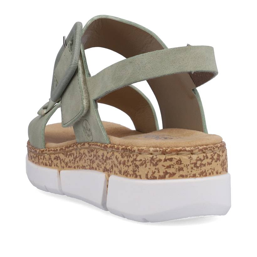 Rieker Artikelnummer V2350-52 Rieker Damen Riemchensandalen mintgrün Kauf eins, bekomm eins gratis