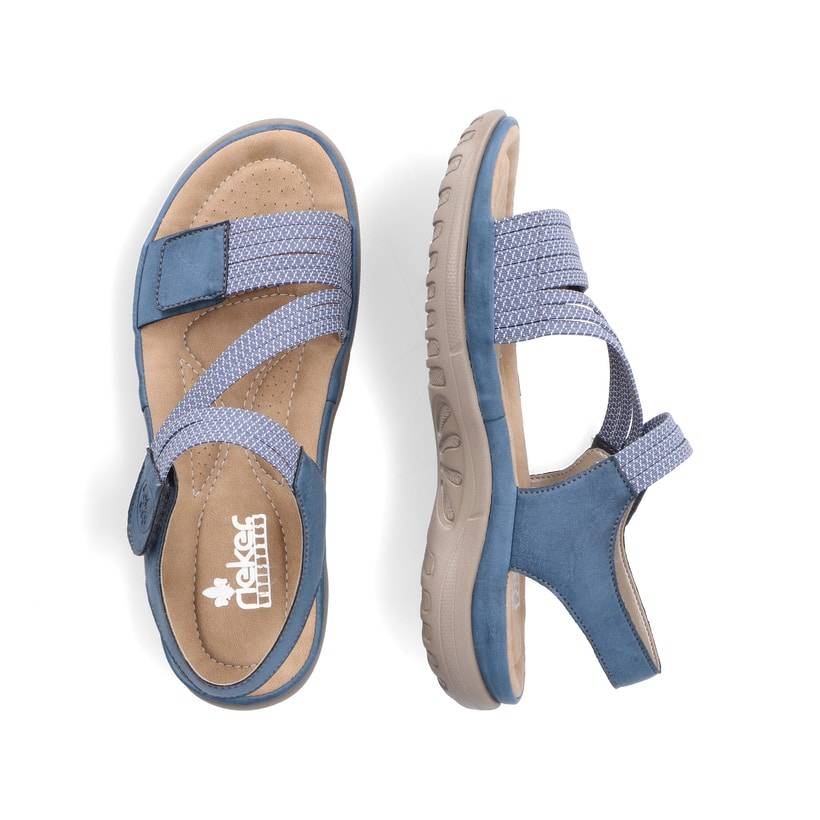 Rieker Artikelnummer 64870-14 Rieker Damen Riemchensandalen himmelblau Tägliche Deals