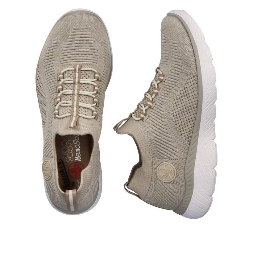 Rieker Artikelnummer M5074-64 Rieker Damen Slipper hellbeige VIP-Rabatte