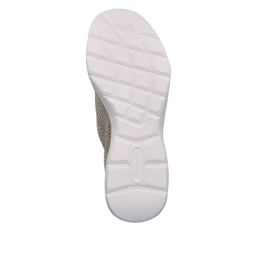 Rieker Artikelnummer M5074-64 Rieker Damen Slipper hellbeige VIP-Rabatte