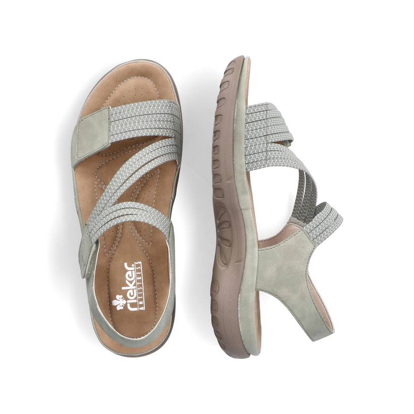 Rieker Artikelnummer 64870-52 Rieker Damen Riemchensandalen mintgrün Wochenangebot