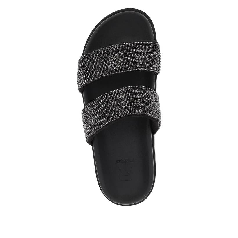 Rieker Artikelnummer W1451-00 Rieker Damen Pantoletten night black Kostenlose Rückgabe