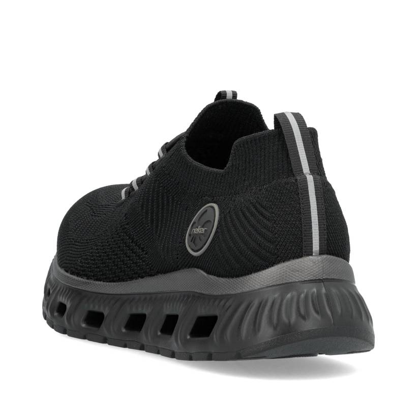 Rieker Artikelnummer M6074-00 Rieker Damen Slipper graphitschwarz Letzte 3 Tage