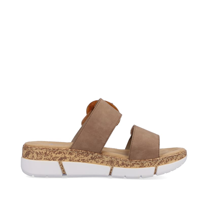 Rieker Artikelnummer V2392-62 Rieker Damen Pantoletten sandbeige JETZT KAUFEN