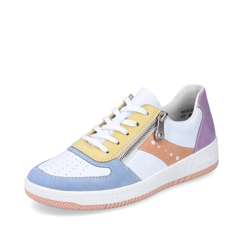 Rieker Artikelnummer M5520-91 Rieker Damen Sneaker Low weiss-bunt Letzter Tag