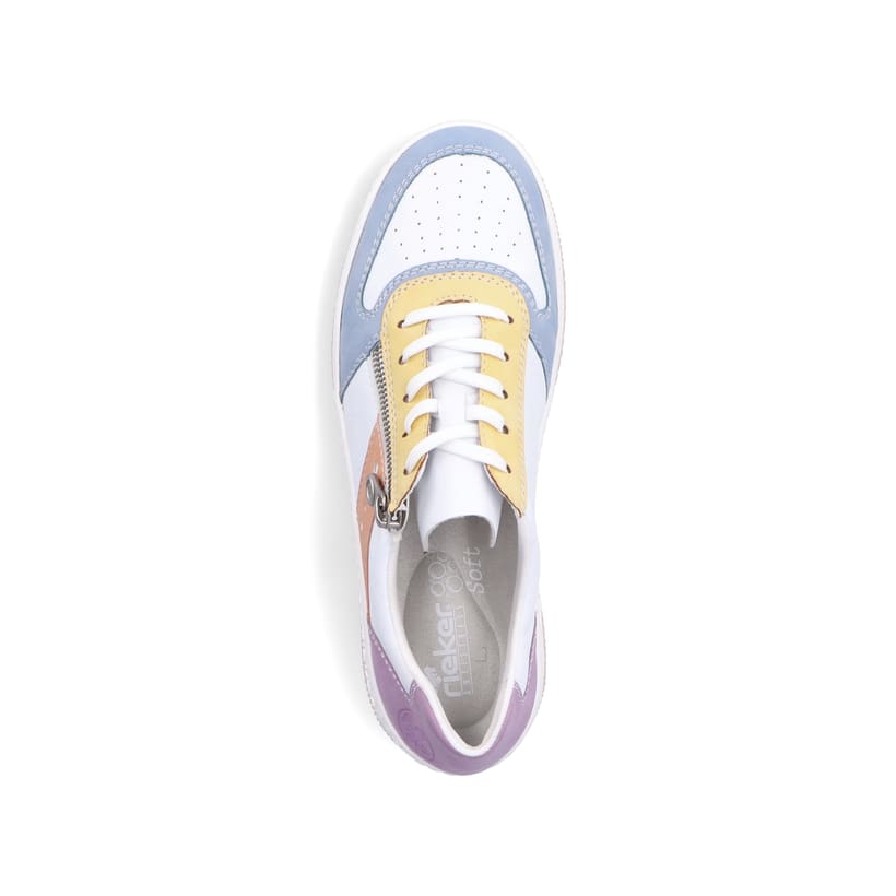 Rieker Artikelnummer M5520-91 Rieker Damen Sneaker Low weiss-bunt Letzter Tag
