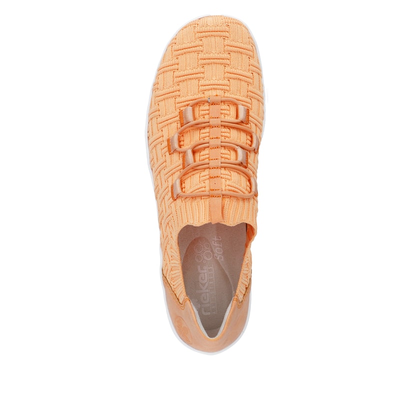 Rieker Artikelnummer L7463-38 Rieker Damen Slipper hellorange Bis zu 50% Rabatt
