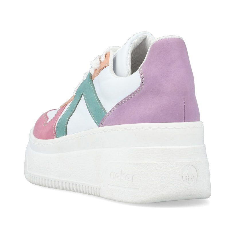 Rieker Artikelnummer M7814-90 Rieker Damen Sneaker Low eisweiss-mehrfarbig Bis zu 60% Rabatt