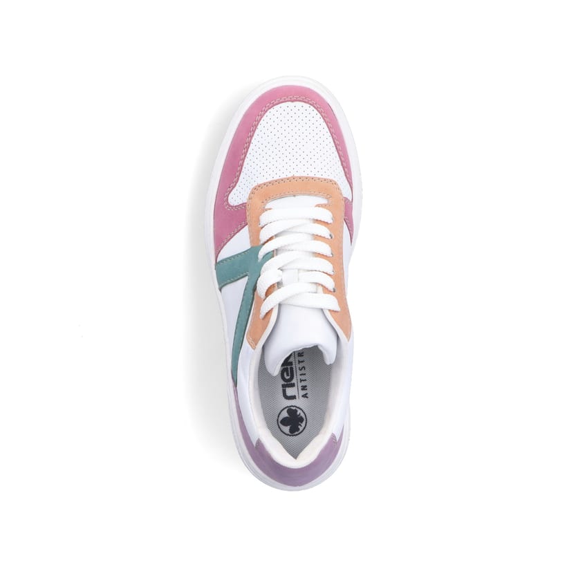 Rieker Artikelnummer M7814-90 Rieker Damen Sneaker Low eisweiss-mehrfarbig Bis zu 60% Rabatt