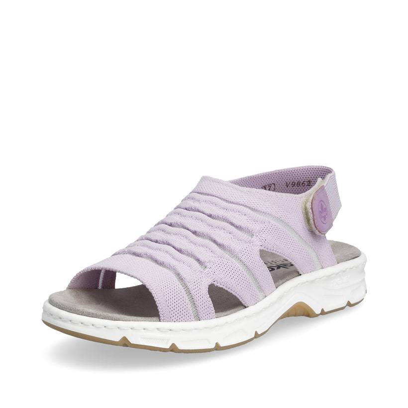 Rieker Artikelnummer V9862-30 Rieker Damen Riemchensandalen pastelllila Sonderangebot der Fabrik