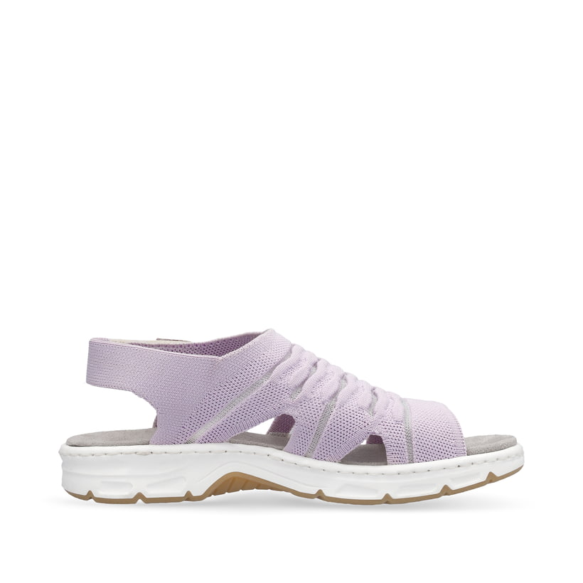 Rieker Artikelnummer V9862-30 Rieker Damen Riemchensandalen pastelllila Sonderangebot der Fabrik