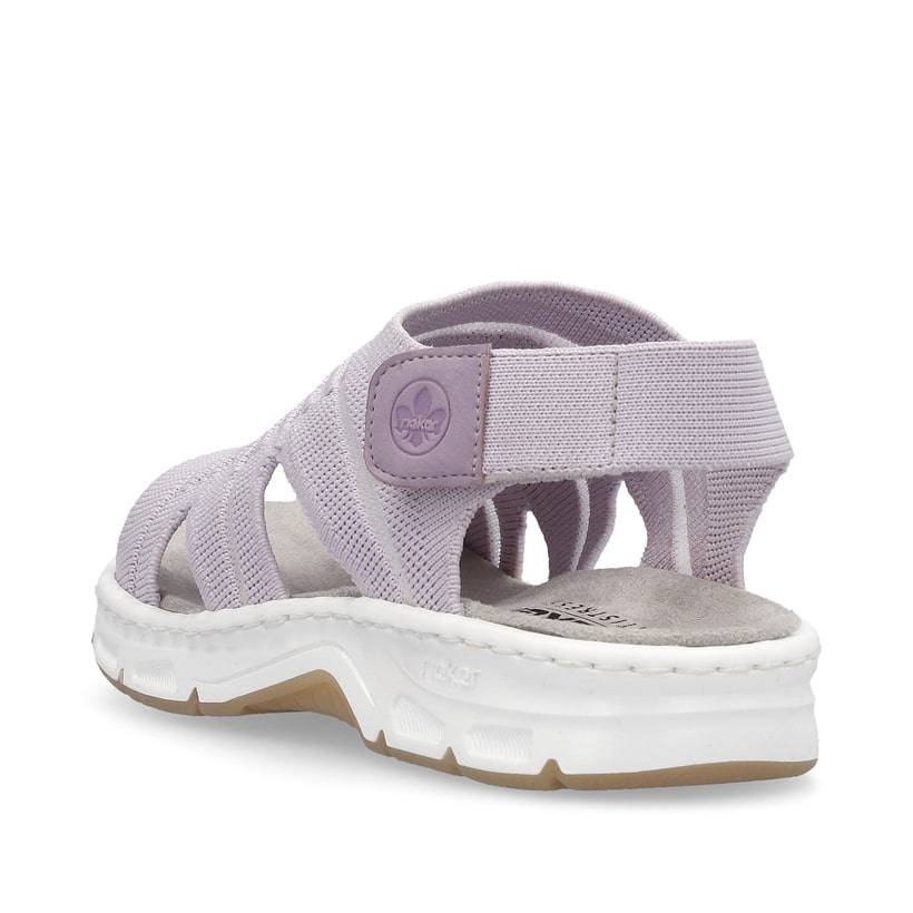 Rieker Artikelnummer V9862-30 Rieker Damen Riemchensandalen pastelllila Sonderangebot der Fabrik