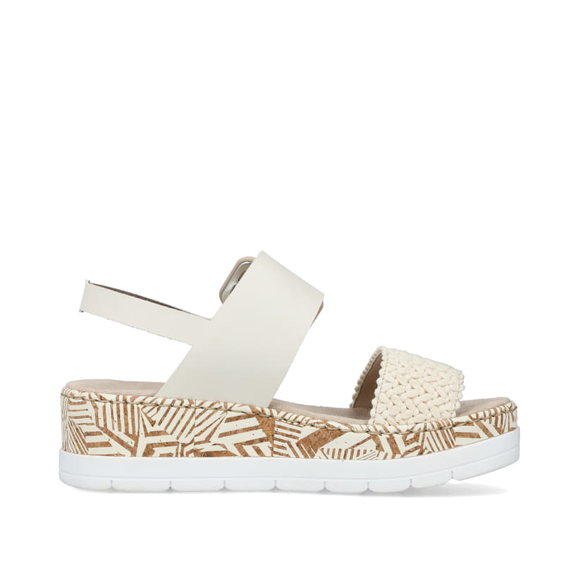 Rieker Artikelnummer V3950-61 Rieker Damen Keilsandaletten hellbeige Bis zu 55% Rabatt