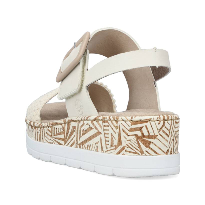 Rieker Artikelnummer V3950-61 Rieker Damen Keilsandaletten hellbeige Bis zu 55% Rabatt