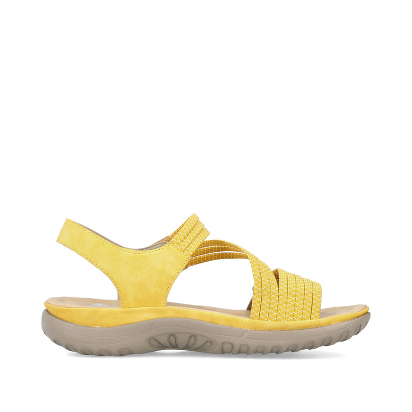 Rieker Artikelnummer 64870-68 Rieker Damen Riemchensandalen zitronengelb Discount Store für neue Produkte
