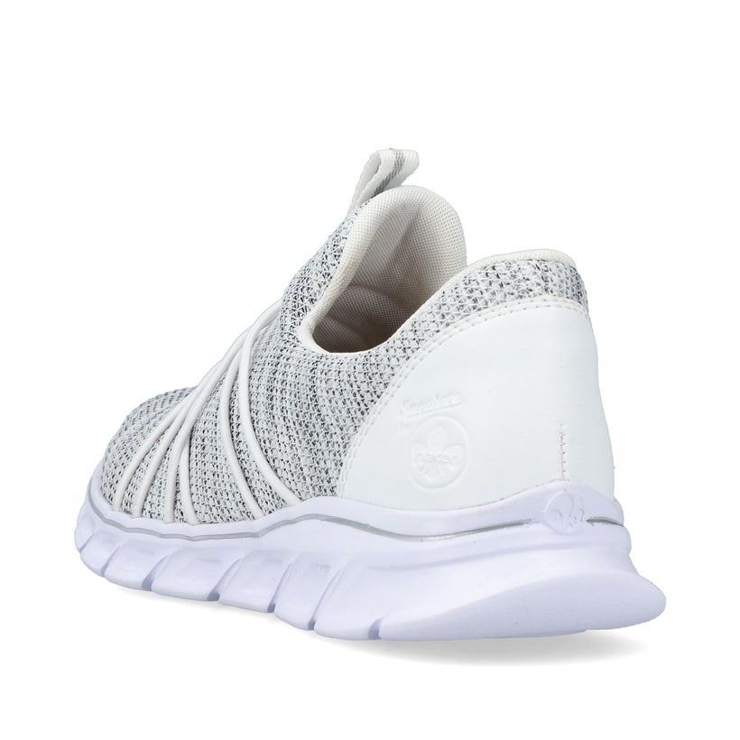 Rieker Artikelnummer 54071-80 Rieker Damen Slipper weiss-rauch Nur noch ein Tag übrig