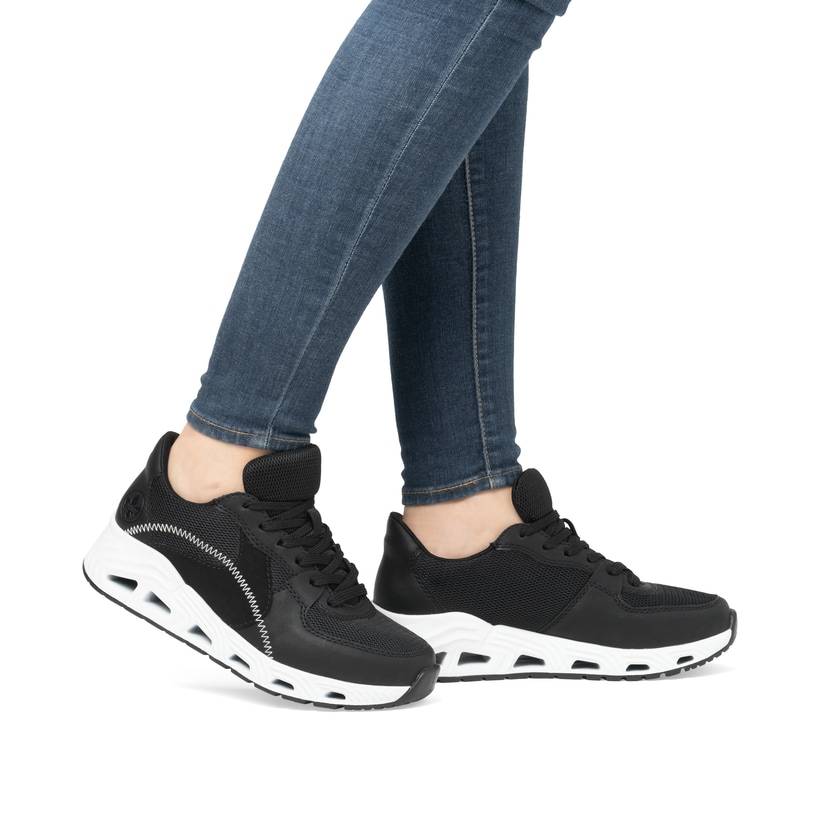 Rieker Artikelnummer N5240-00 Rieker Damen Sneaker Low nachtschwarz Fabrikladen