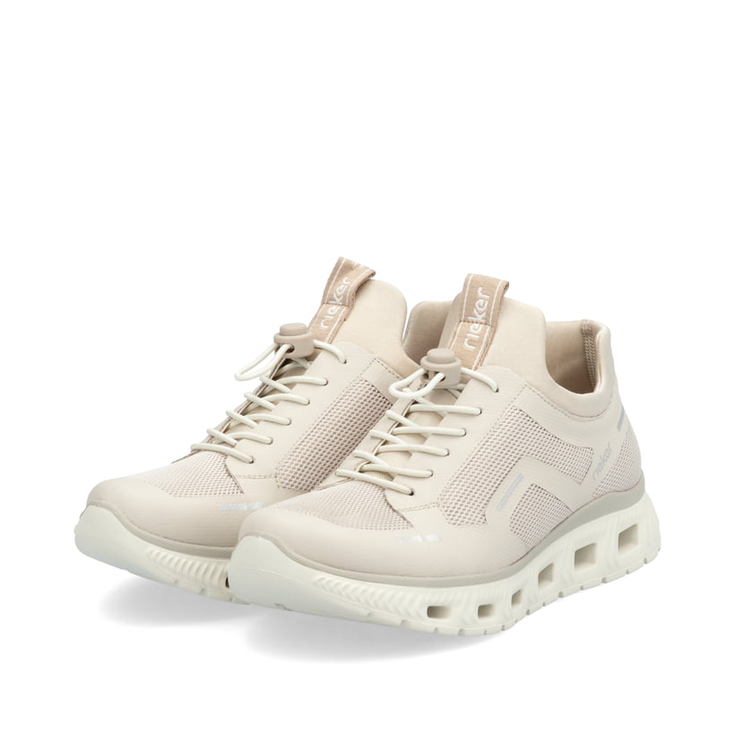 Rieker Artikelnummer M6064-60 Rieker Damen Slipper graubeige Begrenzt auf 3 Tage