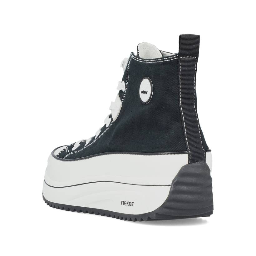 Rieker Artikelnummer 90010-00 Rieker Damen Sneaker High tiefschwarz Black Friday Preise