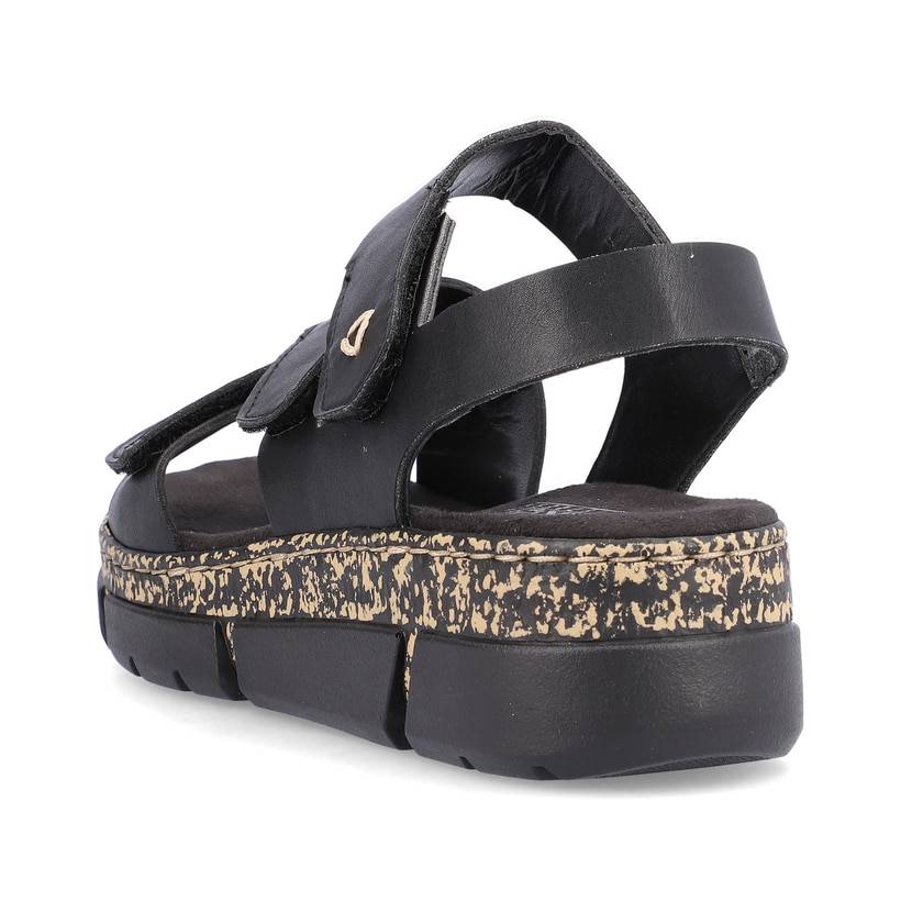 Rieker Artikelnummer V2301-00 Rieker Damen Riemchensandalen asphaltschwarz zollfrei