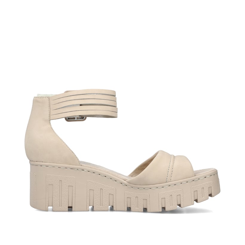 Rieker Artikelnummer 68093-60 Rieker Damen Keilsandaletten sandbeige 2025
