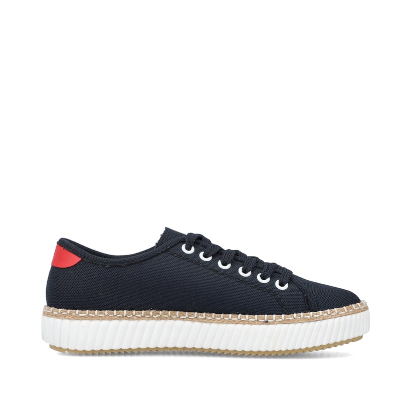 Rieker Artikelnummer M2926-14 Rieker Damen Sneaker Low stahlblau Auslauf