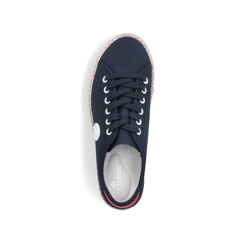 Rieker Artikelnummer M2926-14 Rieker Damen Sneaker Low stahlblau Auslauf