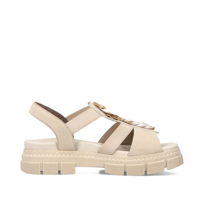 Rieker Artikelnummer V5350-60 Rieker Damen Riemchensandalen hellbeige Hotsell