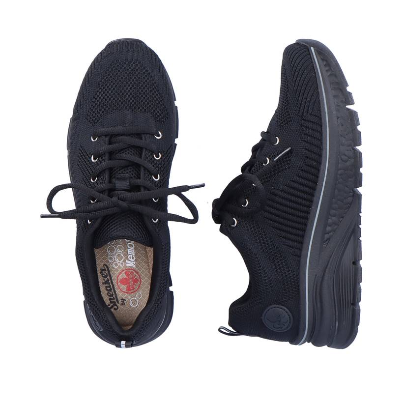 Rieker Artikelnummer 48022-00 Rieker Damen Sneaker Low tiefschwarz Fabrikverkauf