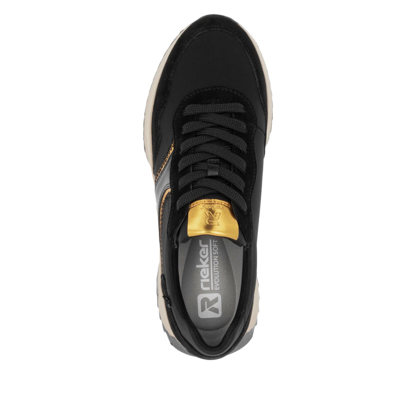 Rieker Artikelnummer W1302-00 Rieker Damen Sneaker Low asphaltschwarz Blitzverkäufe